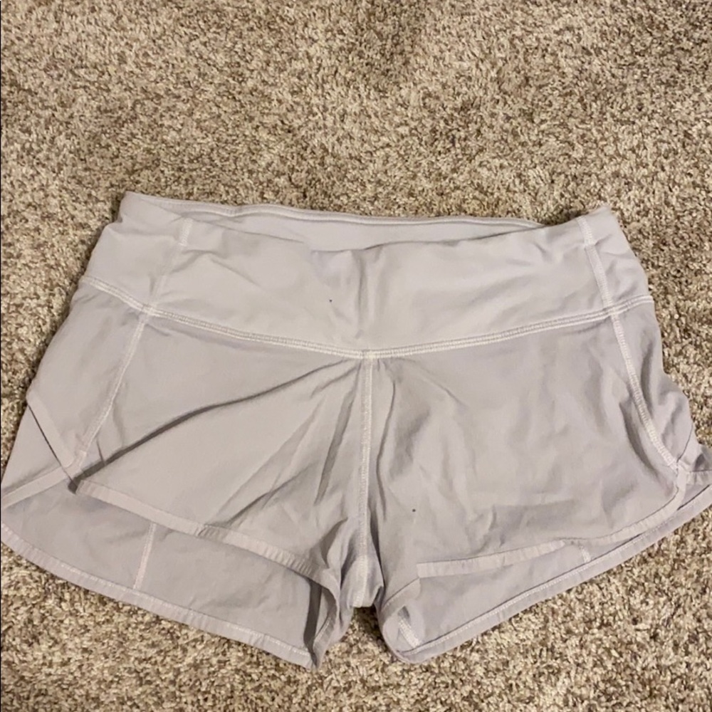 Very comfortable but worn white shorts.